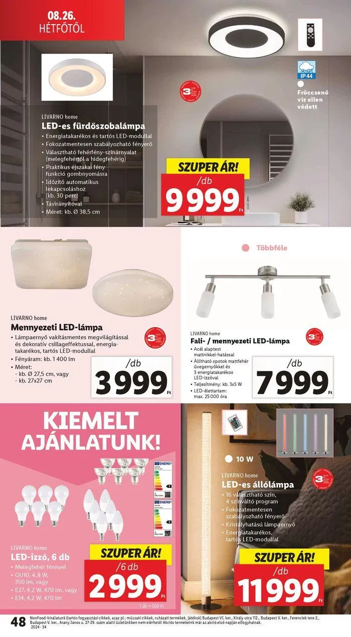 Katalógus Akciós újság – 34. hét augusztus 22.-tól augusztus 28.-ig 2024. - Oldal 48