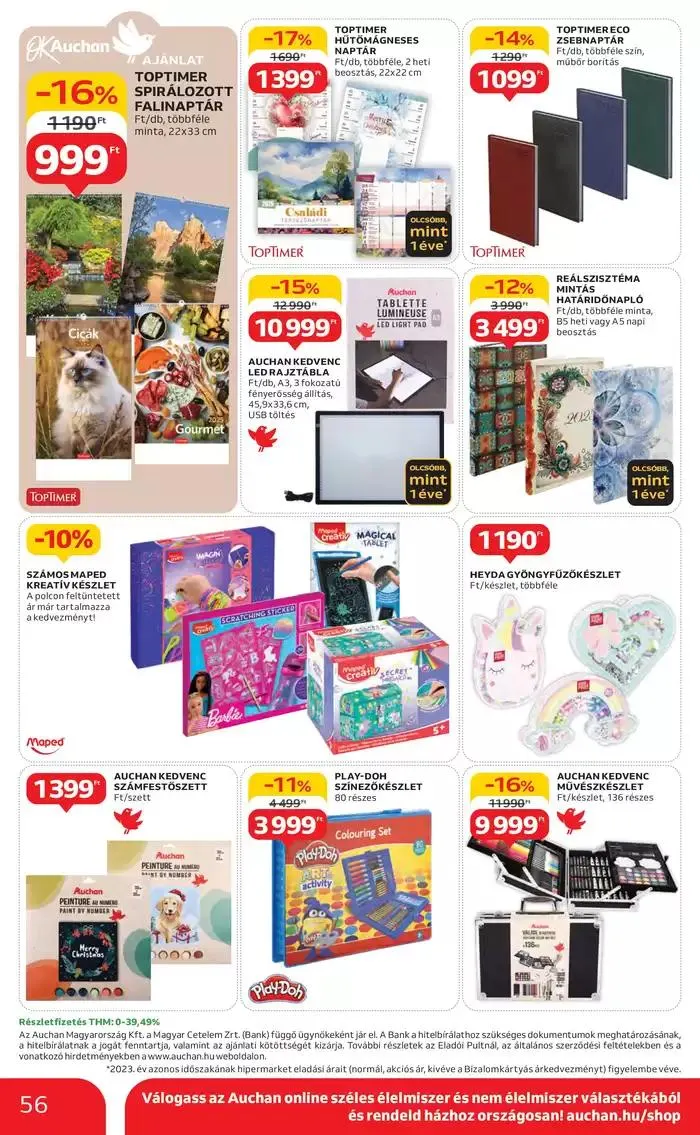 Katalógus Catalog Auchan október 28.-tól november 6.-ig 2024. - Oldal 56