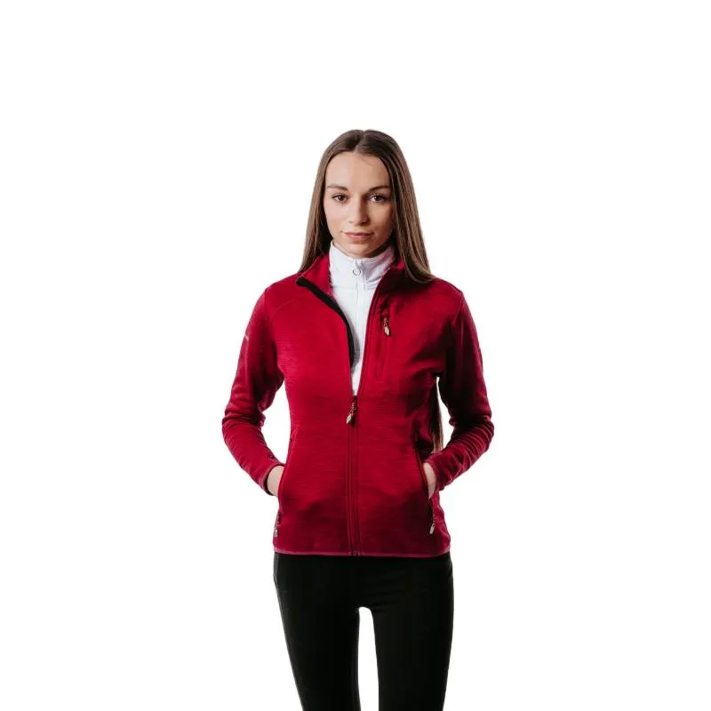 Női túra pulóver cipzárral EVERETT-190FLIS_W_berrie pink