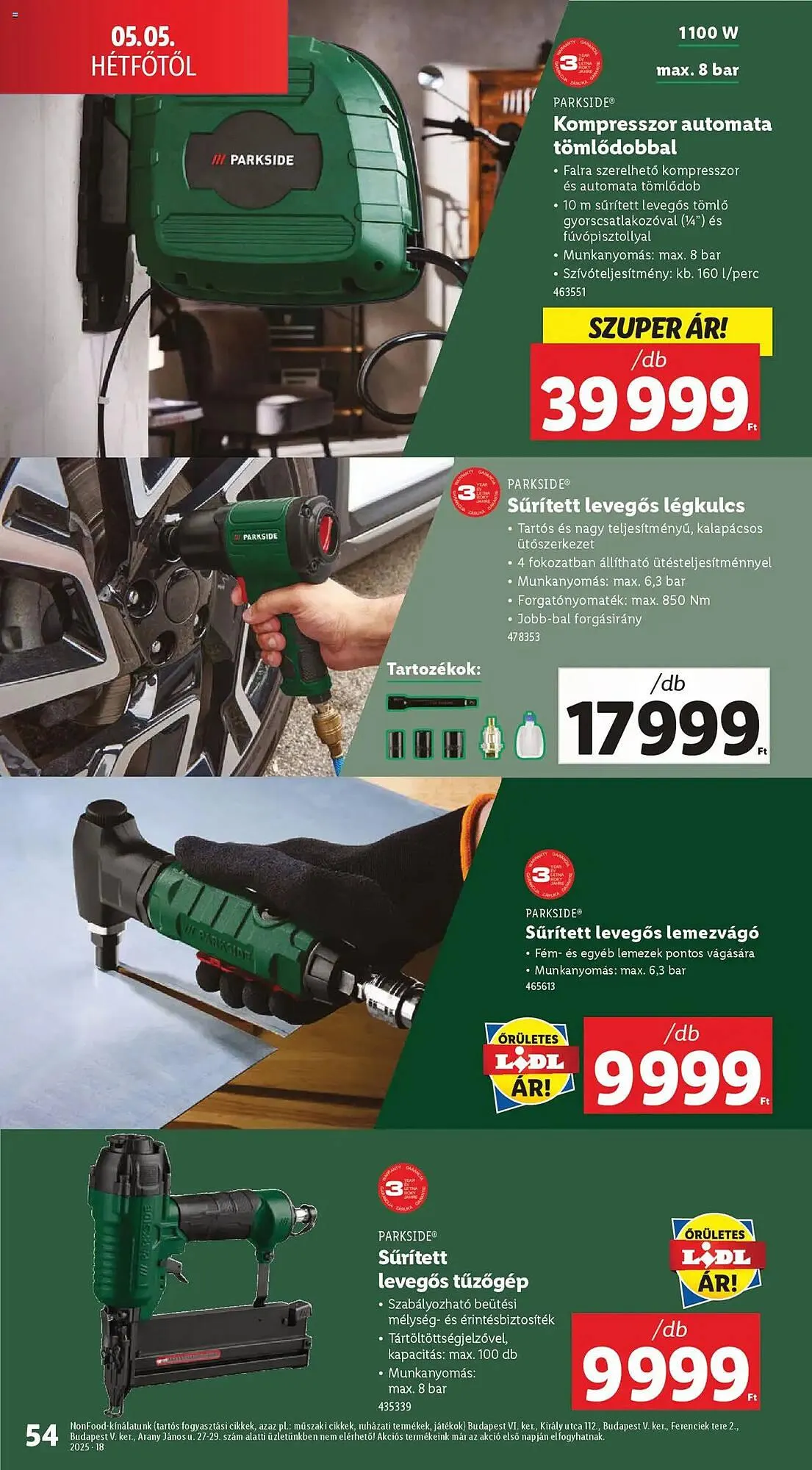 Katalógus Lidl akciós újság április 30.-tól május 7.-ig 2025. - Oldal 54