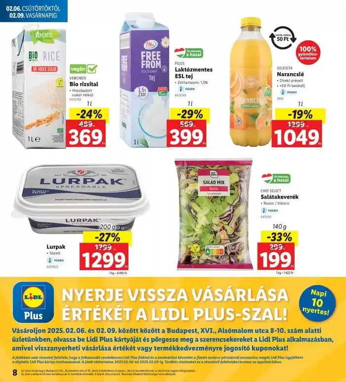 Katalógus Érvényes 02.06-tól február 6.-tól február 9.-ig 2025. - Oldal 8