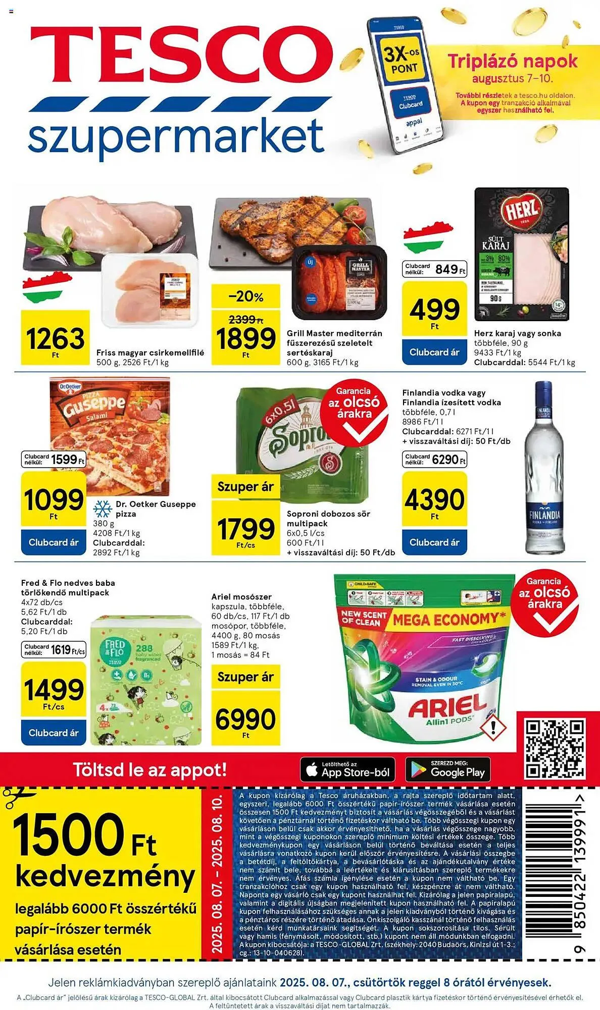 Katalógus Tesco akciós újság augusztus 7.-tól augusztus 13.-ig 2025. - Oldal 1