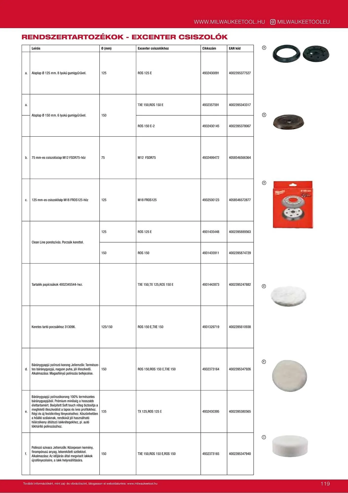 Katalógus Milwaukee akciós újság szeptember 16.-tól december 31.-ig 2026. - Oldal 119