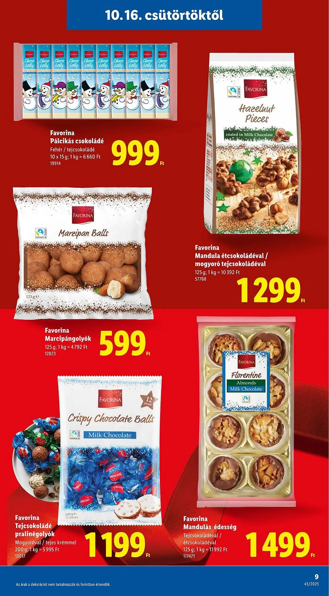 Katalógus Lidl akciós újság október 16.-tól december 24.-ig 2025. - Oldal 9