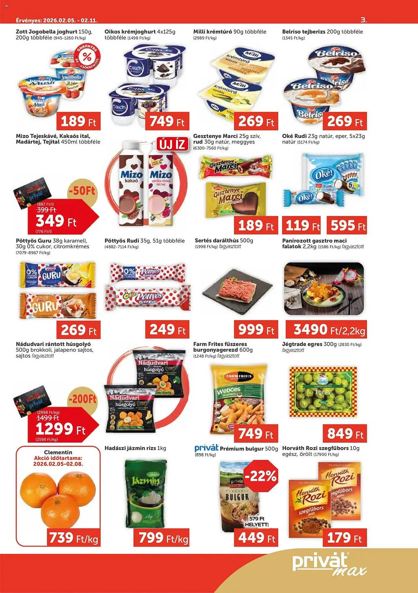 Katalógus PRIVÁT akciós újság február 5.-tól február 11.-ig 2026. - Oldal 3