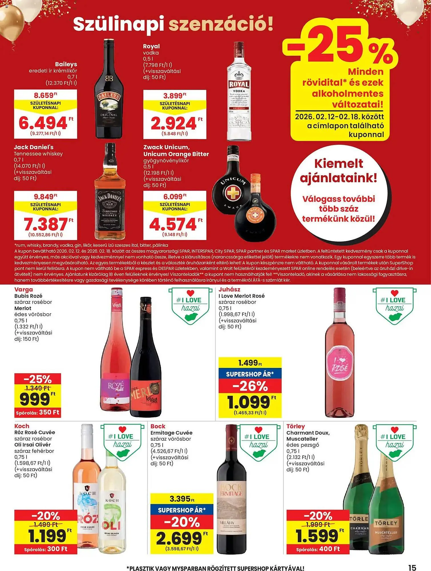Katalógus Spar akciós újság február 12.-tól február 18.-ig 2026. - Oldal 15