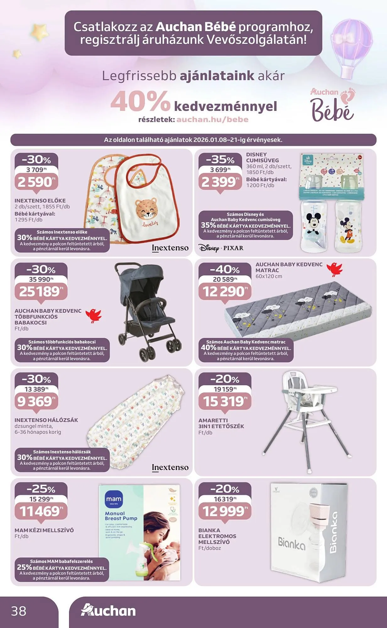Katalógus Auchan akciós újság január 8.-tól január 14.-ig 2026. - Oldal 38
