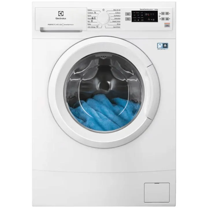 Electrolux EW6SM526WE, Slim mosógép, 6 kg, 1200 RPM, B energiaosztály, inverteres motor állandó mágnessel, gyors 14 perc, fehér