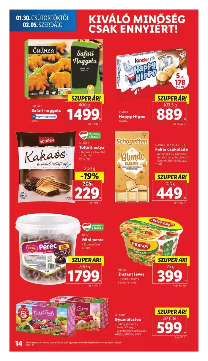 Katalógus Akciós újság – 05. hét január 30.-tól február 5.-ig 2025. - Oldal 14