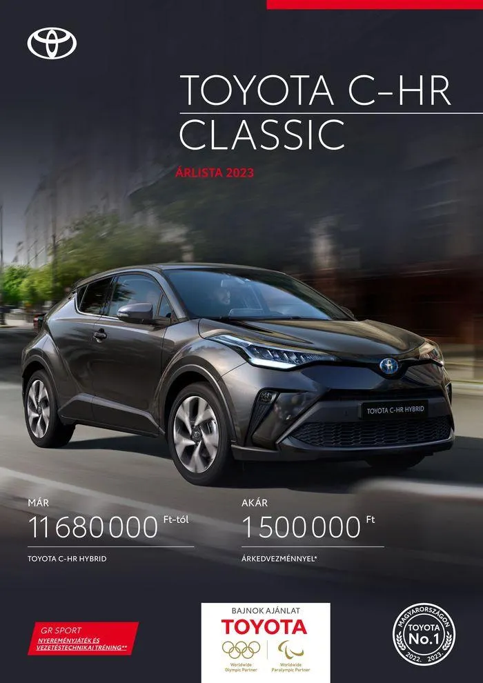 Katalógus Toyota C-HR Hybrid augusztus 31.-tól augusztus 31.-ig 2025. - Oldal 1