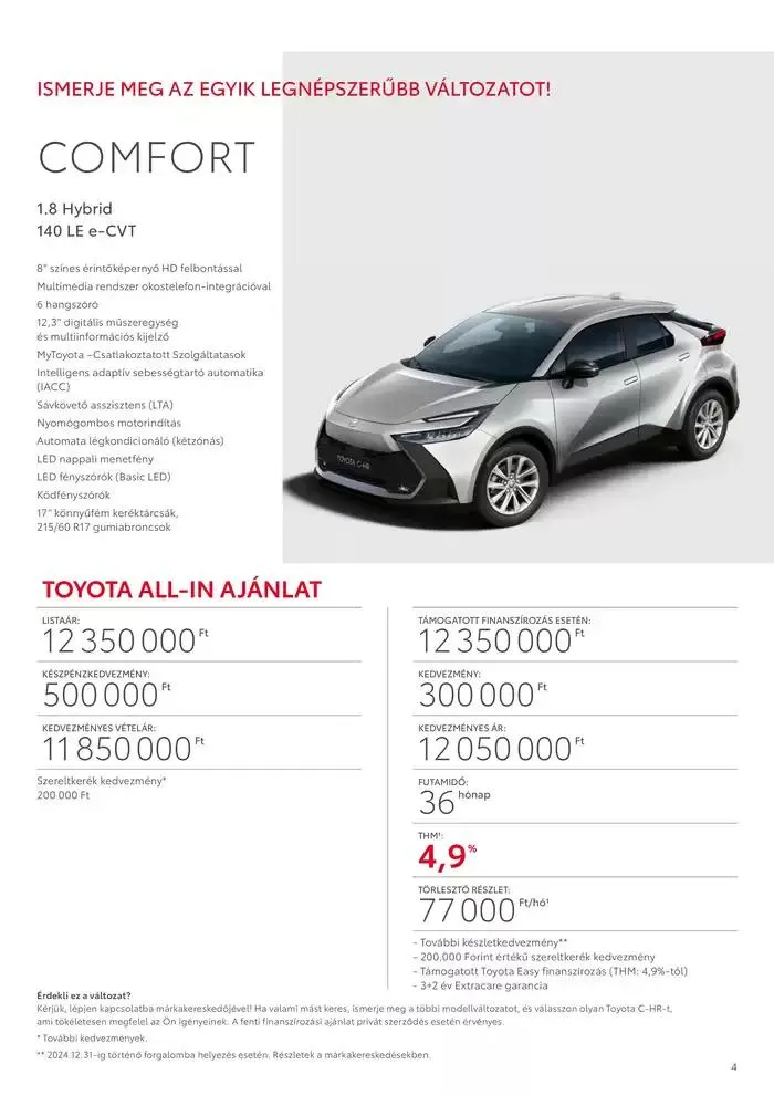 Katalógus Új Toyota C-HR Hybrid október 2.-tól október 2.-ig 2025. - Oldal 4