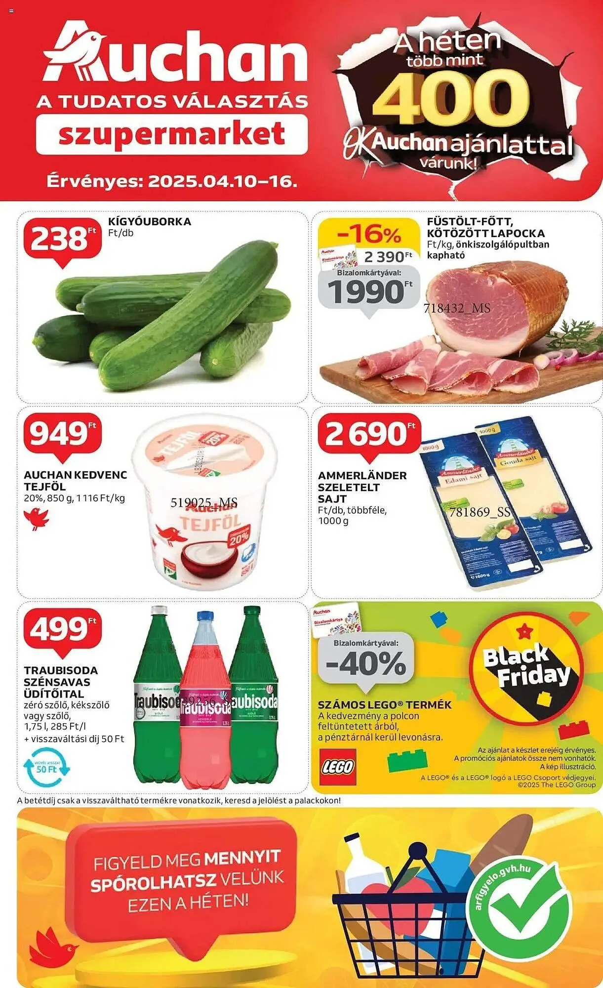 Katalógus Auchan akciós újság április 10.-tól április 16.-ig 2025. - Oldal 1