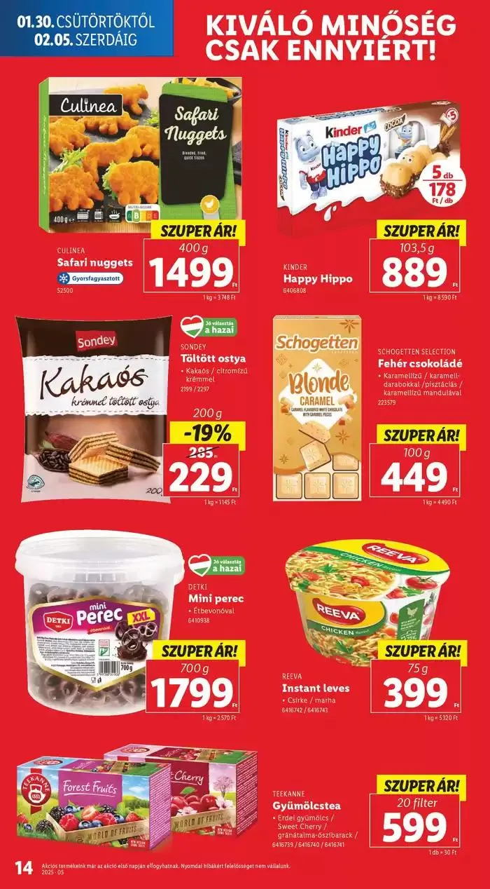 Katalógus Akciós újság – 05. hét január 30.-tól február 5.-ig 2025. - Oldal 14