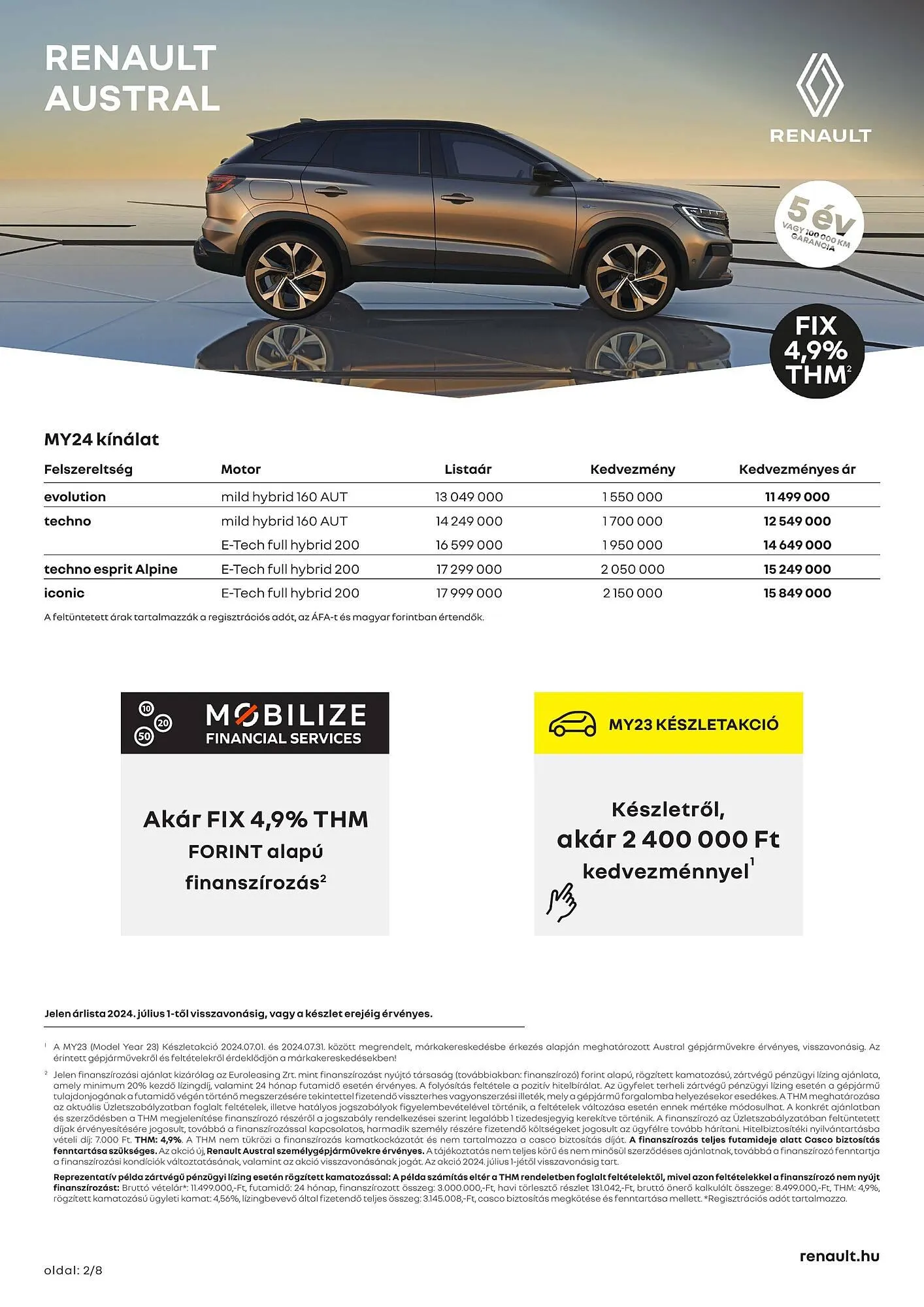 Katalógus Renault Austral akciós újság július 4.-tól december 31.-ig 2024. - Oldal 2