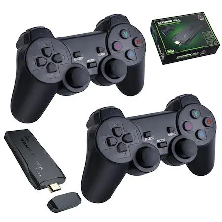 TV játék, Vezeték nélküli konzol, 2 pad, retro, 3000 játék, HDMI