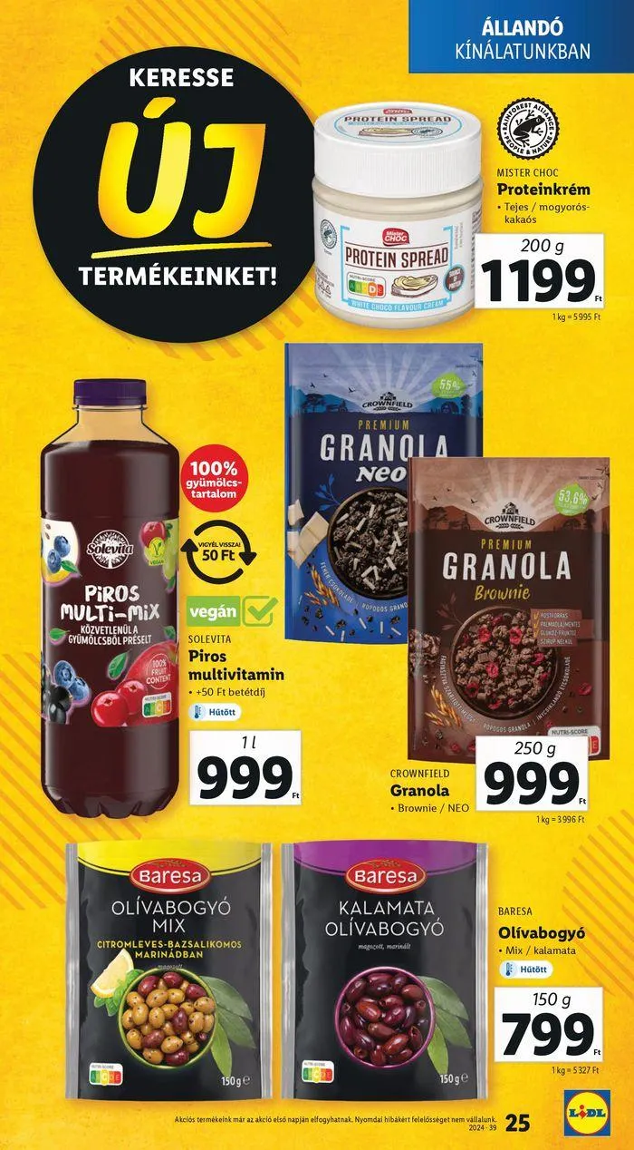 Katalógus Akciós újság – 39. hét szeptember 26.-tól október 2.-ig 2024. - Oldal 25