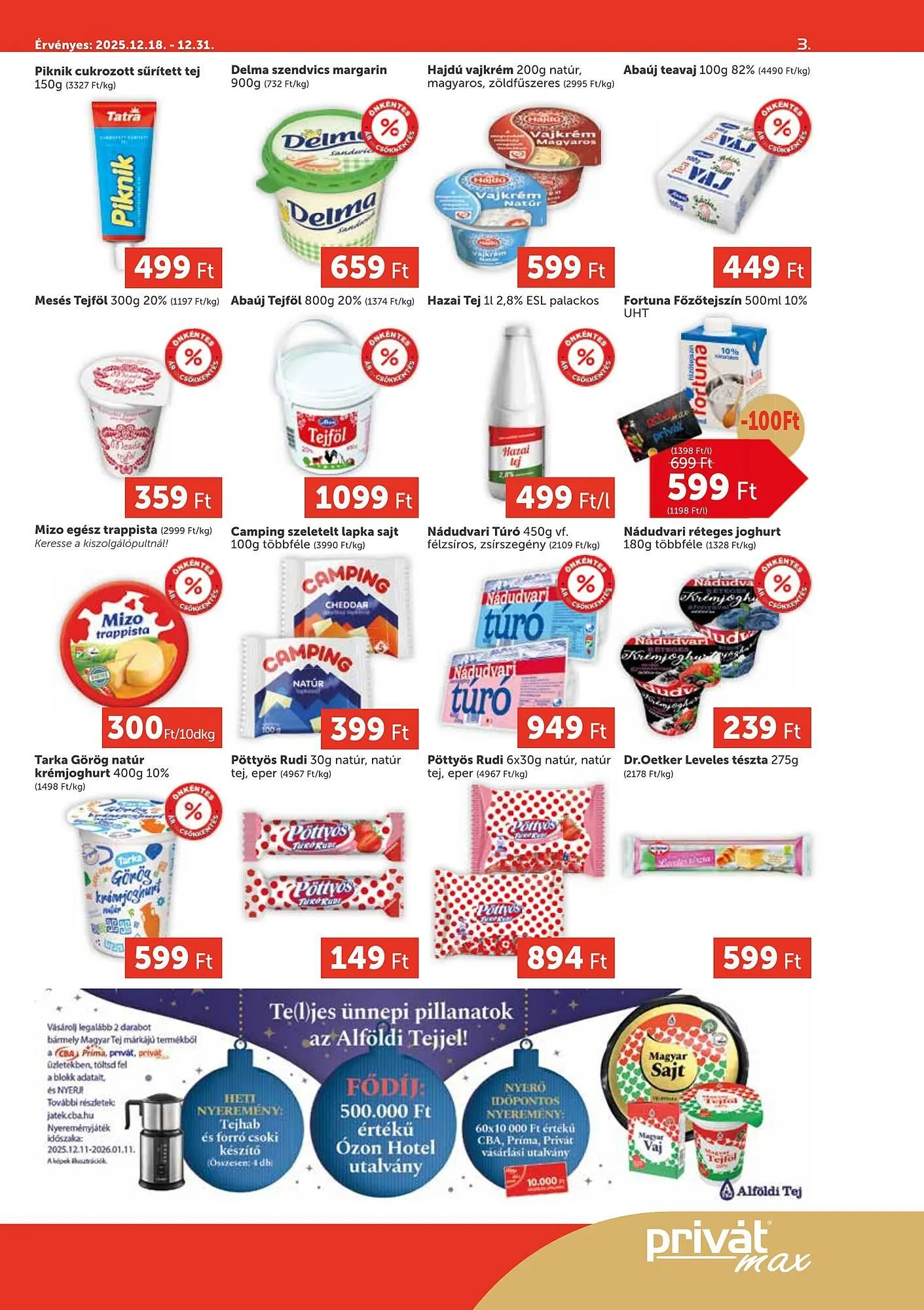 Katalógus PRIVÁT akciós újság december 18.-tól december 31.-ig 2025. - Oldal 3