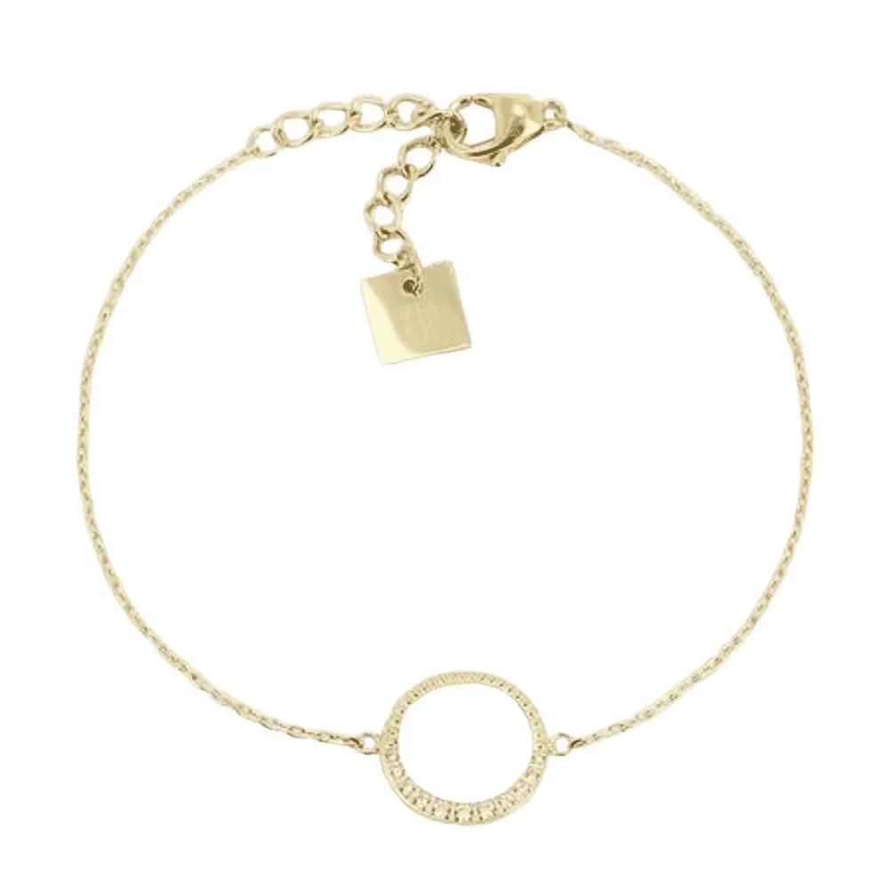 ZAG acél karkötő Cloud cirkóniákkal