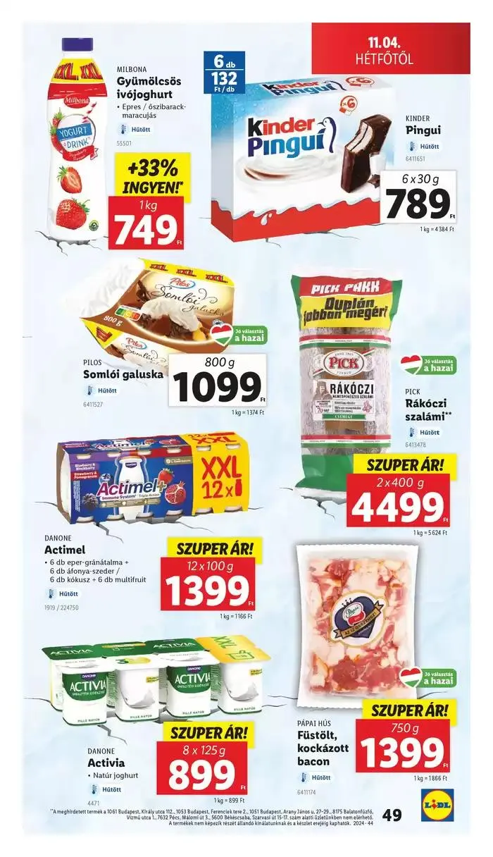 Katalógus Akciós újság – 44. hét október 31.-tól november 6.-ig 2024. - Oldal 49