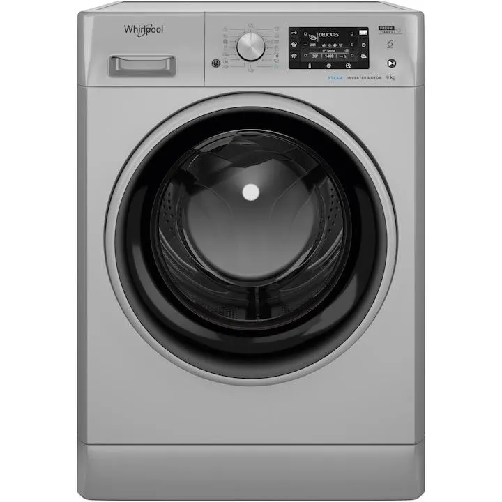 Whirlpool FFD 9458 SBSV EU Elöltöltős mosógép, 9 kg, 6. Érzék funkció, 1400 fordulat/perc, B energiaosztály, Ezüst