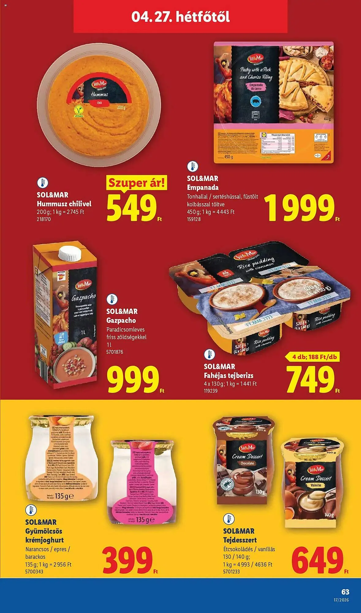 Katalógus Lidl akciós újság április 23.-tól április 29.-ig 2026. - Oldal 63