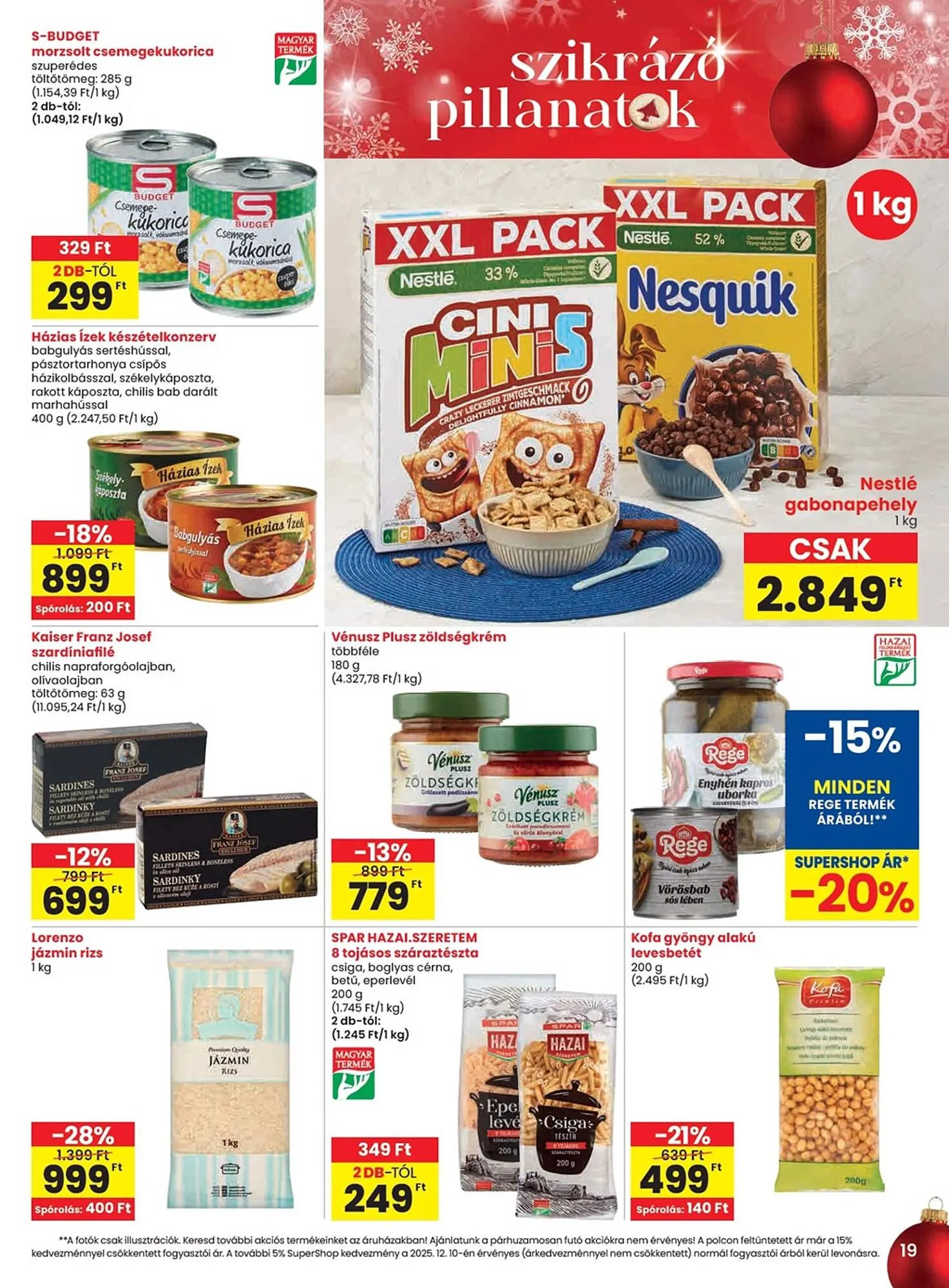 Katalógus Spar akciós újság december 11.-tól december 17.-ig 2025. - Oldal 19