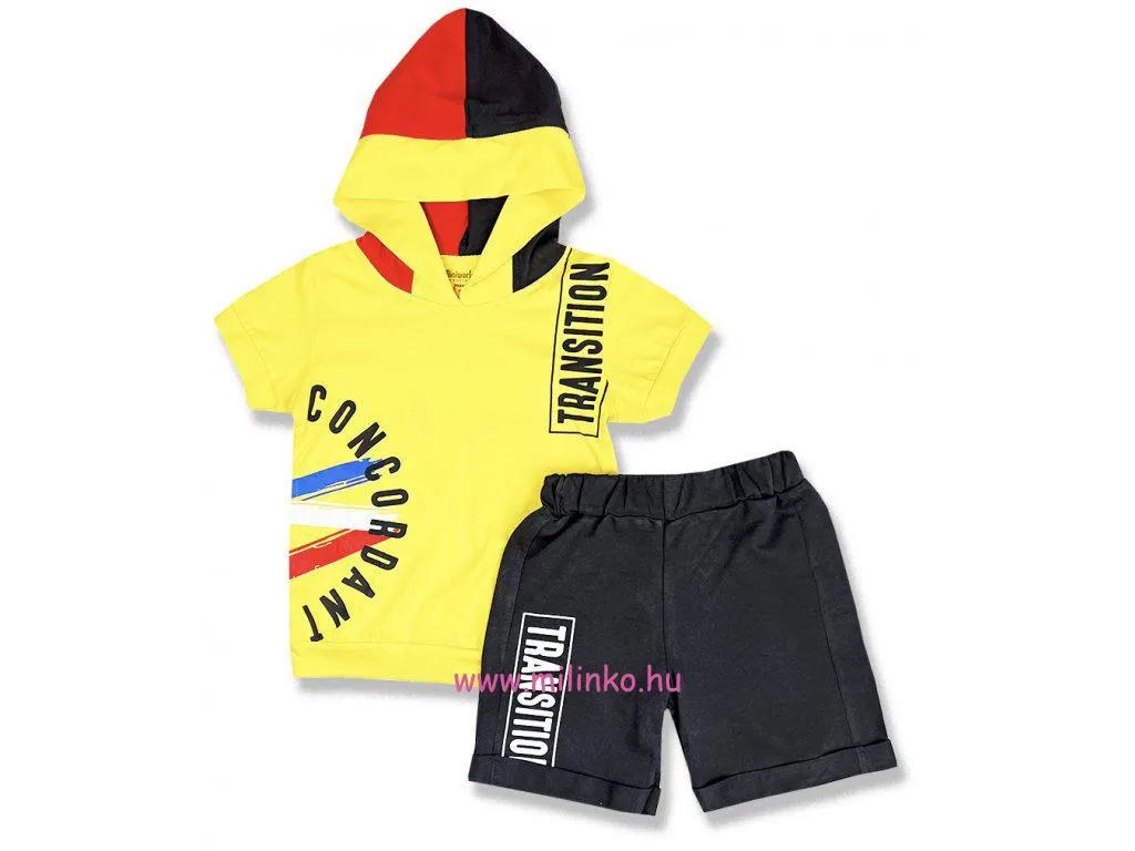Kisfiú nyári szett- Concordant, sárga