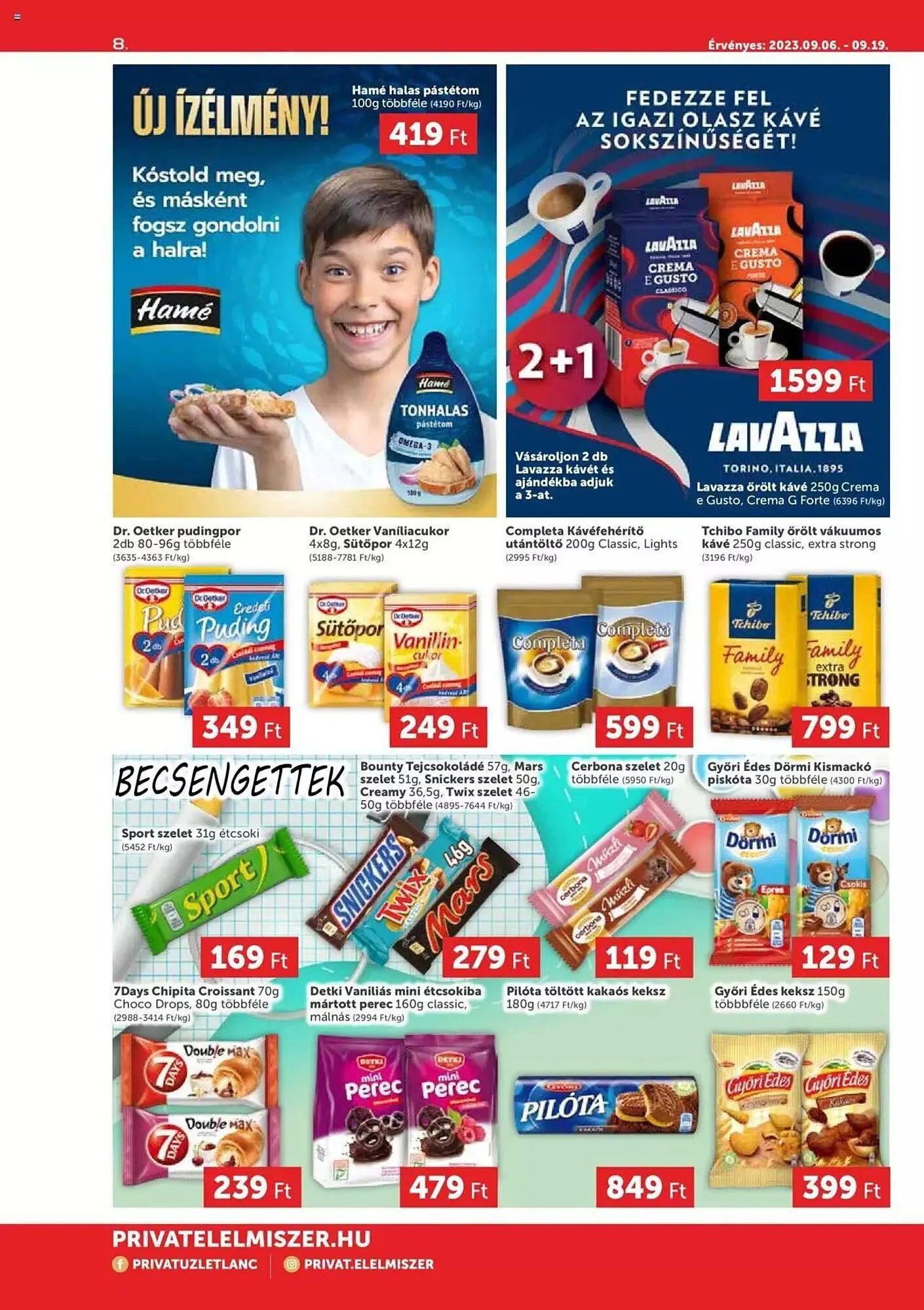 Katalógus PRIVÁT akciós újság szeptember 6.-tól szeptember 19.-ig 2023. - Oldal 8