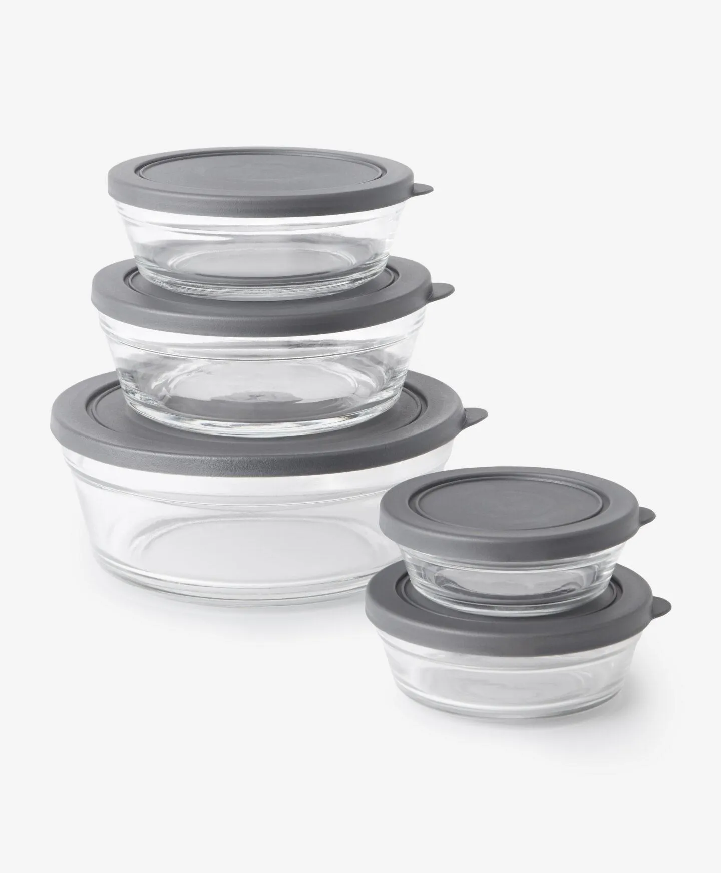 5 darabos üveg tároló szett