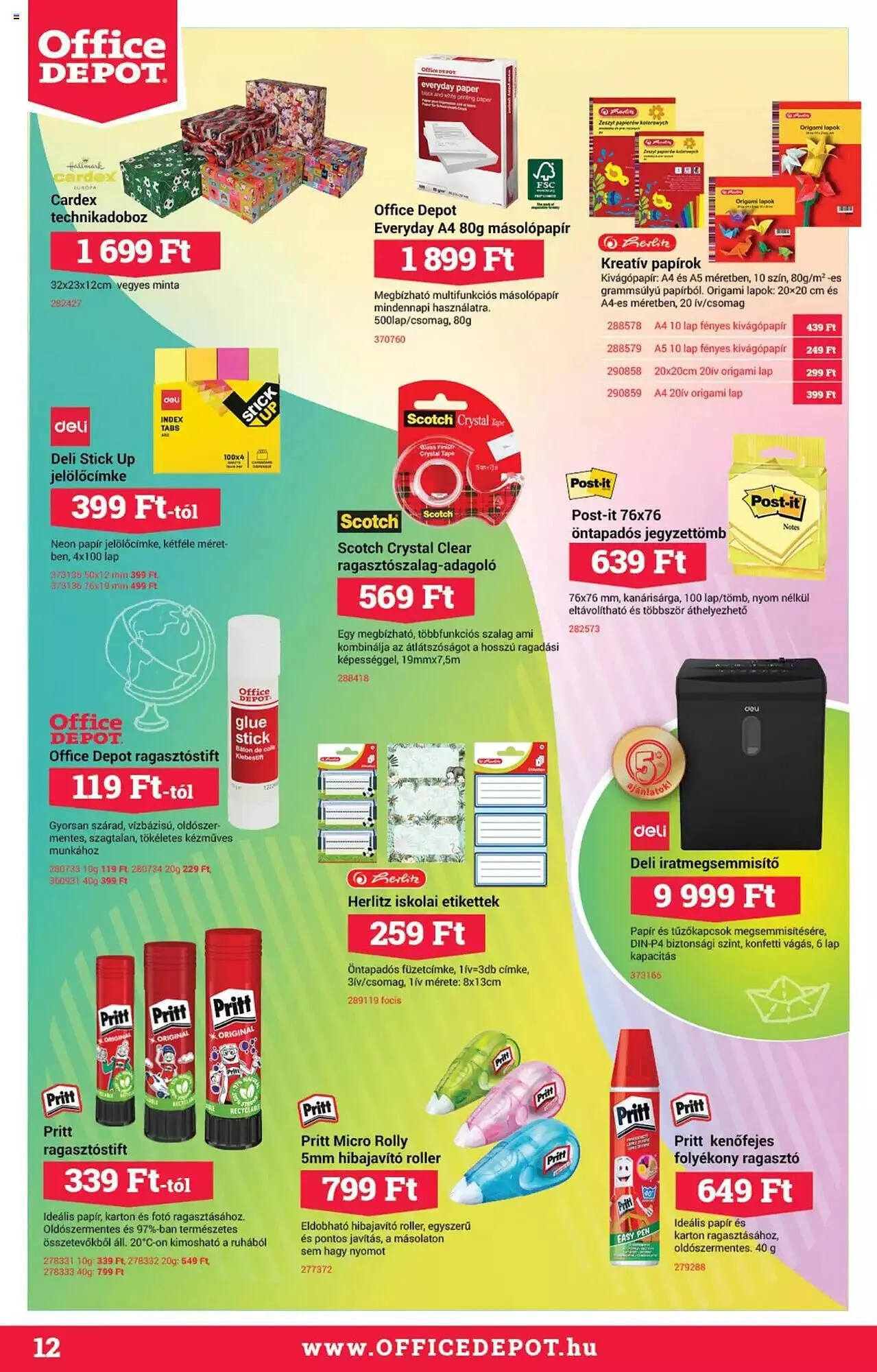 Katalógus Office Depot akciós újság augusztus 14.-tól szeptember 10.-ig 2023. - Oldal 12