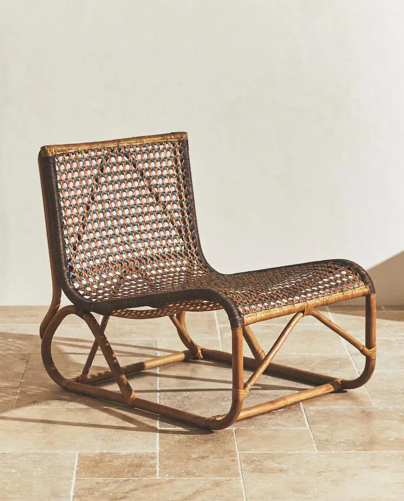 WOVEN RATTAN CHAIR