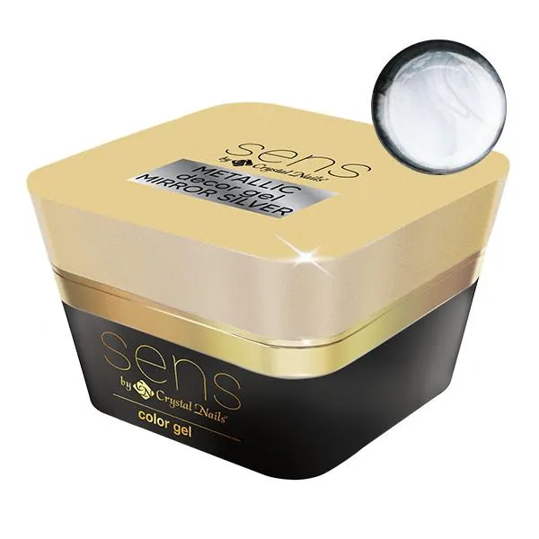 SENS METALLIC decor gel - Mirror silver 5ml