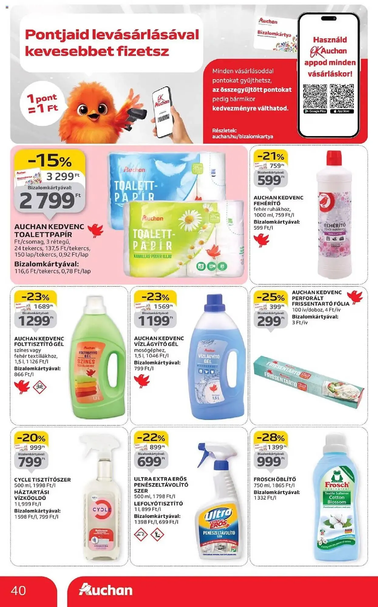 Katalógus Auchan akciós újság szeptember 4.-tól szeptember 10.-ig 2025. - Oldal 40