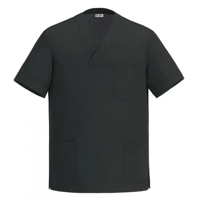 Szakács ing EGOchef COOL - fekete rövid ujjú