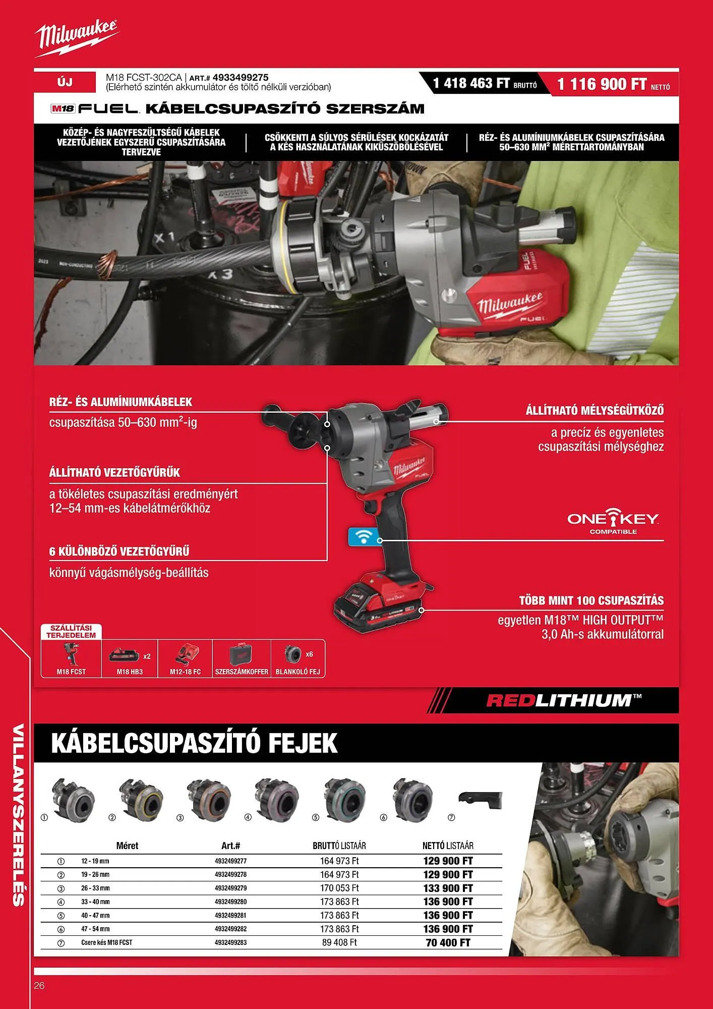 Katalógus Milwaukee akciós újság augusztus 1.-tól január 31.-ig 2026. - Oldal 26