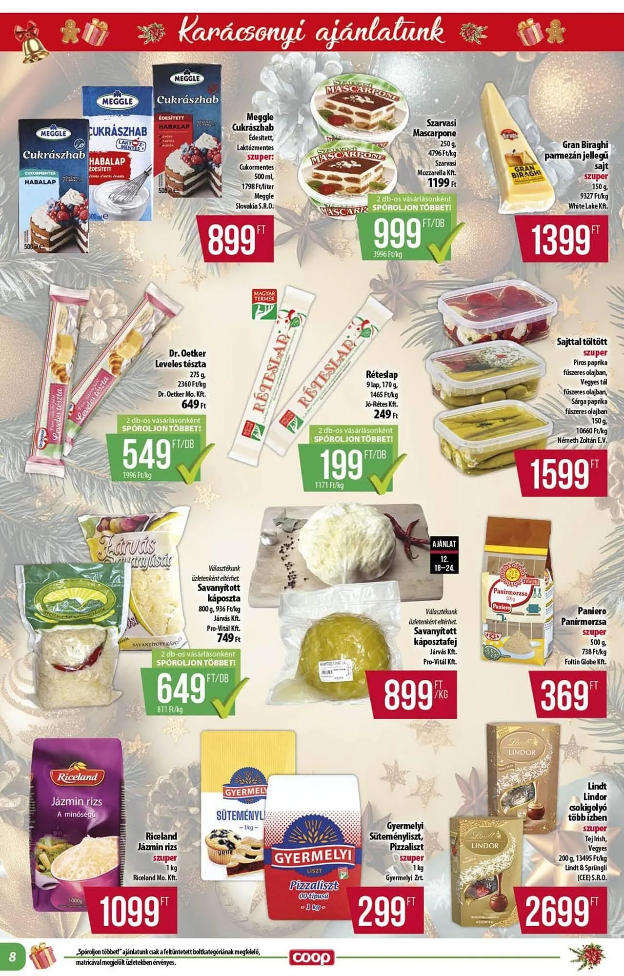Katalógus Coop akciós újság december 18.-tól december 31.-ig 2025. - Oldal 8