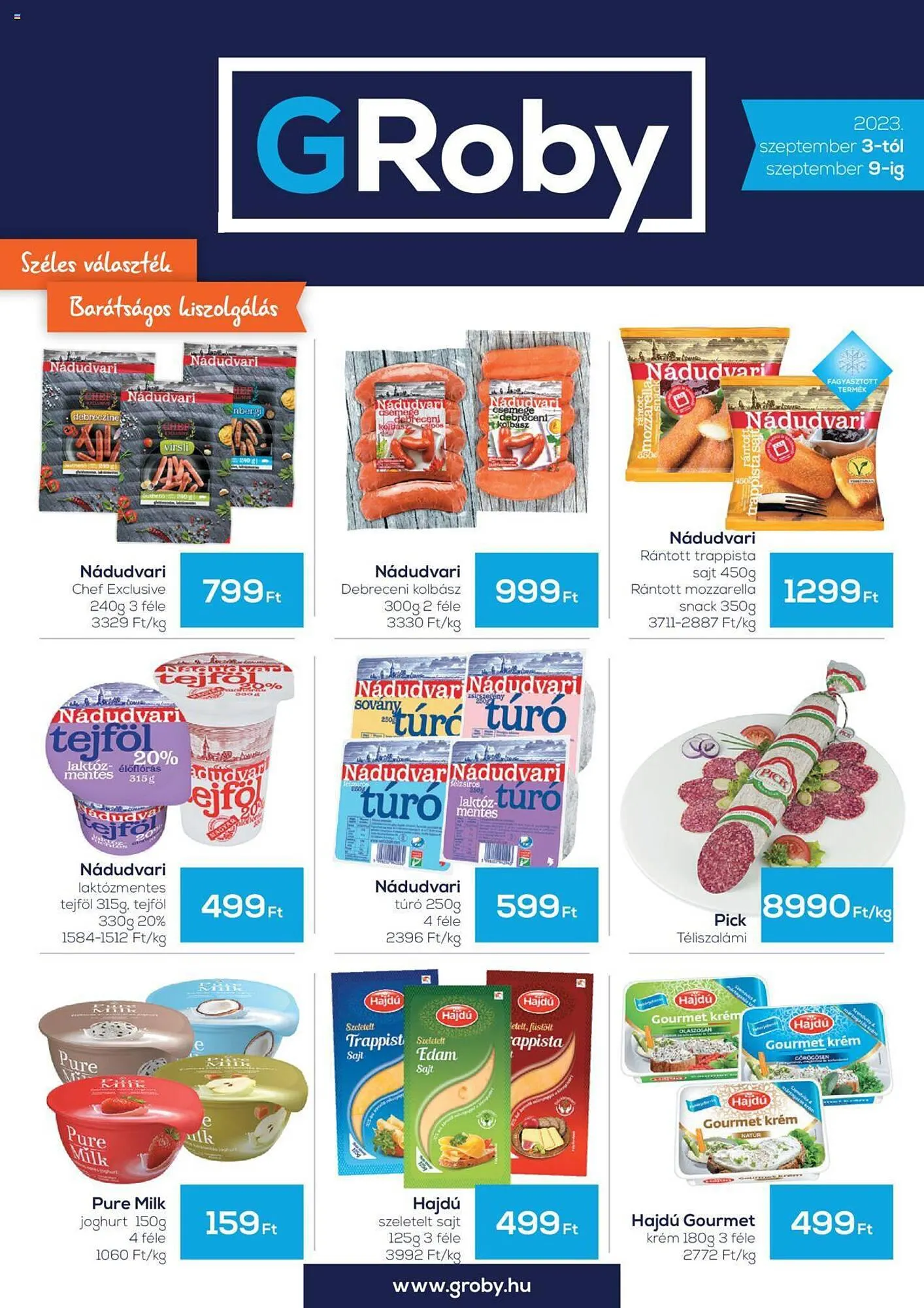 Katalógus GRoby akciós újság szeptember 3.-tól szeptember 9.-ig 2023. - Oldal 1