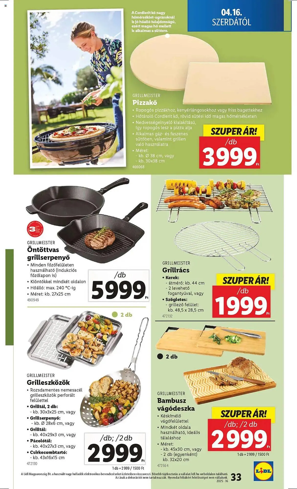 Katalógus Lidl akciós újság április 16.-tól április 22.-ig 2025. - Oldal 33