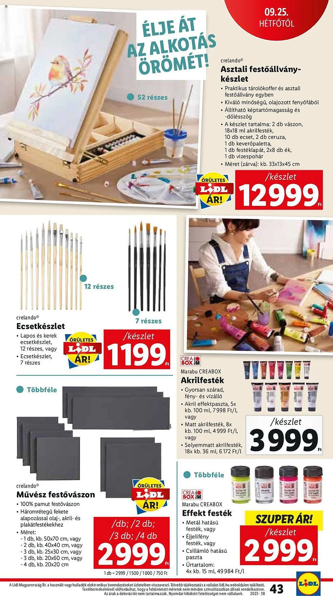 Katalógus Lidl akciós újság szeptember 21.-tól szeptember 27.-ig 2023. - Oldal 43