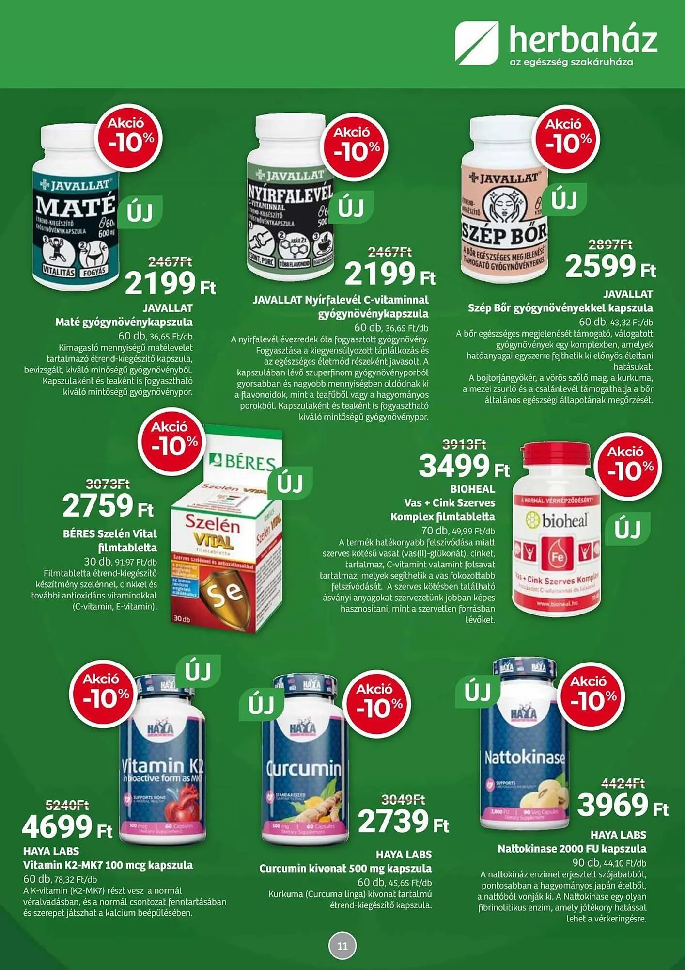 Katalógus Herbaház akciós újság július 7.-tól augusztus 3.-ig 2025. - Oldal 11