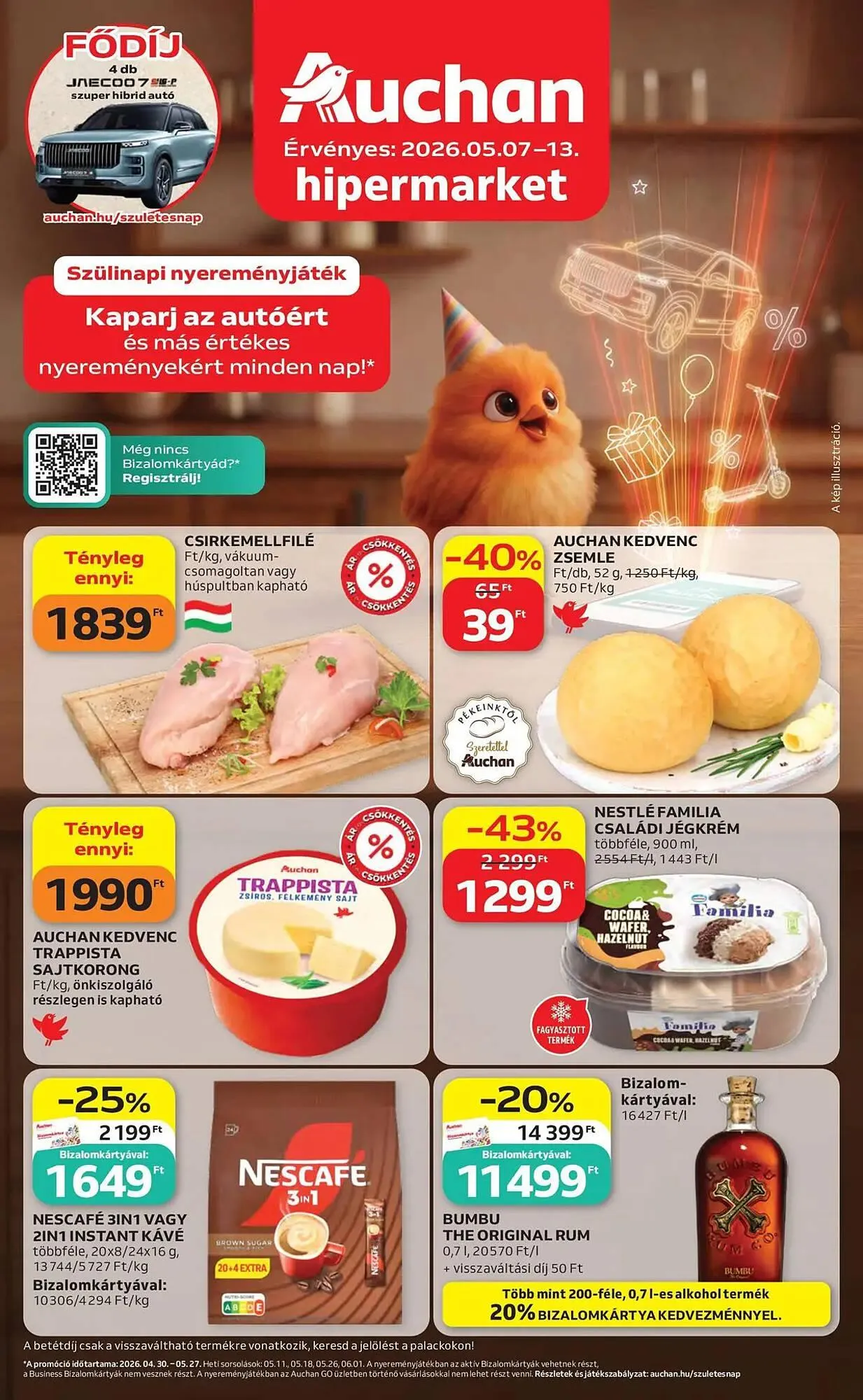 Katalógus Auchan akciós újság május 7.-tól május 13.-ig 2026. - Oldal 1