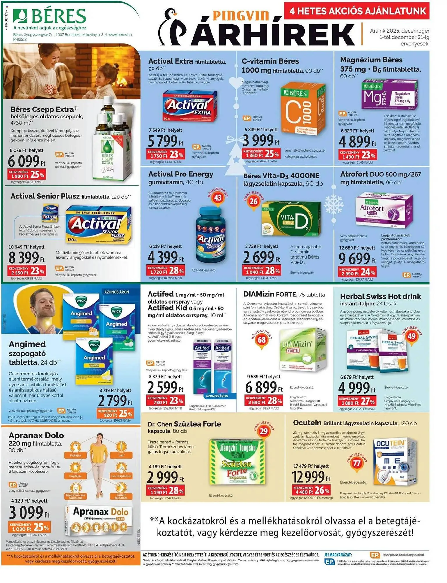 Katalógus Pingvin Patika akciós újság december 1.-tól december 31.-ig 2025. - Oldal 2