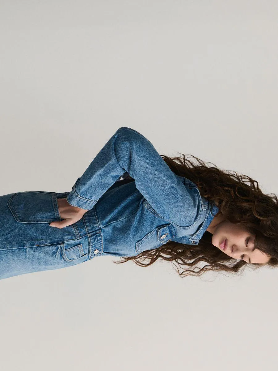 Rochie midi de blugi