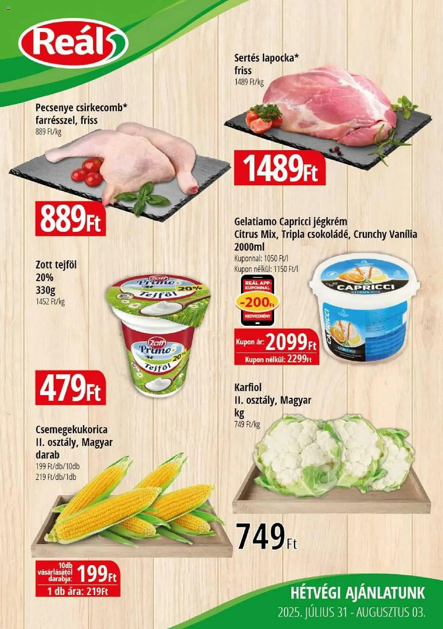 Katalógus Real akciós újság július 31.-tól augusztus 3.-ig 2025. - Oldal 1