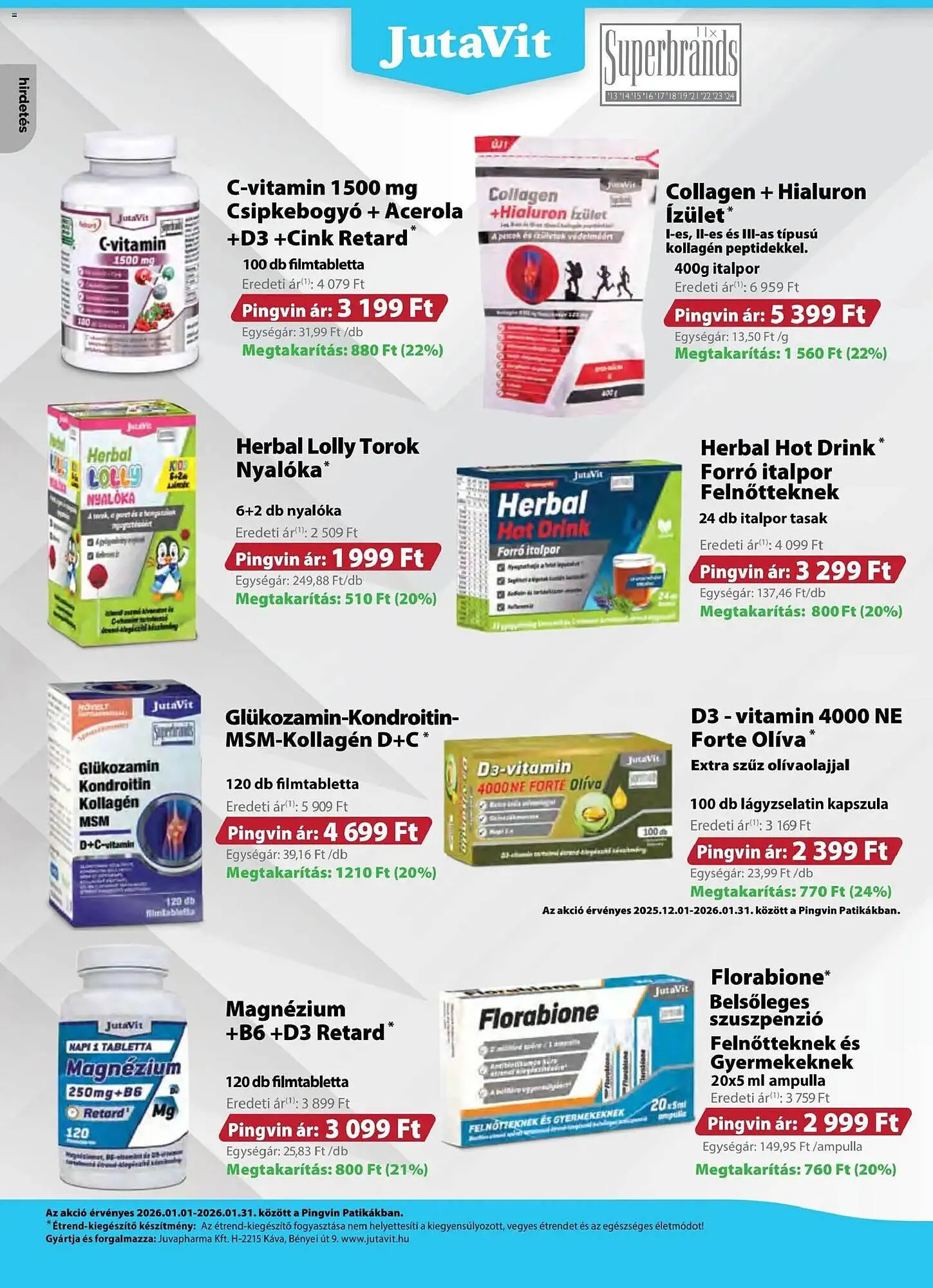 Katalógus Pingvin Patika akciós újság január 1.-tól január 31.-ig 2026. - Oldal 12
