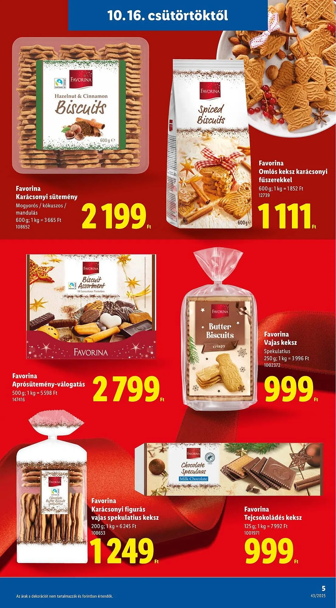 Katalógus Lidl akciós újság október 16.-tól december 24.-ig 2025. - Oldal 5