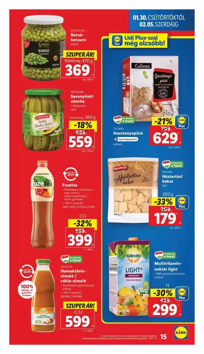 Katalógus Akciós újság – 05. hét január 30.-tól február 5.-ig 2025. - Oldal 15