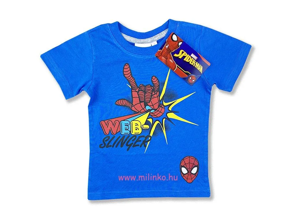 Gyerek rövid ujjú póló- Pókember, kék