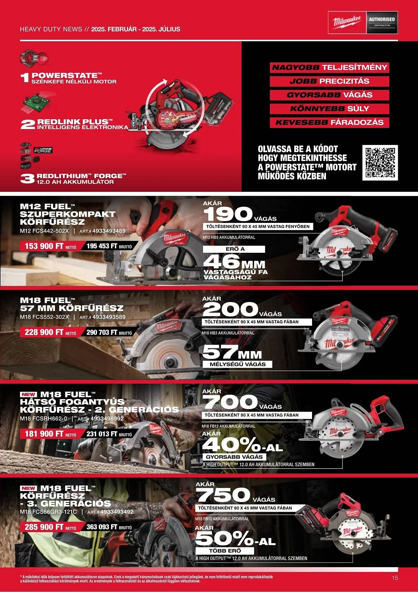 Katalógus Milwaukeetool akciós újság február 13.-tól július 31.-ig 2025. - Oldal 15