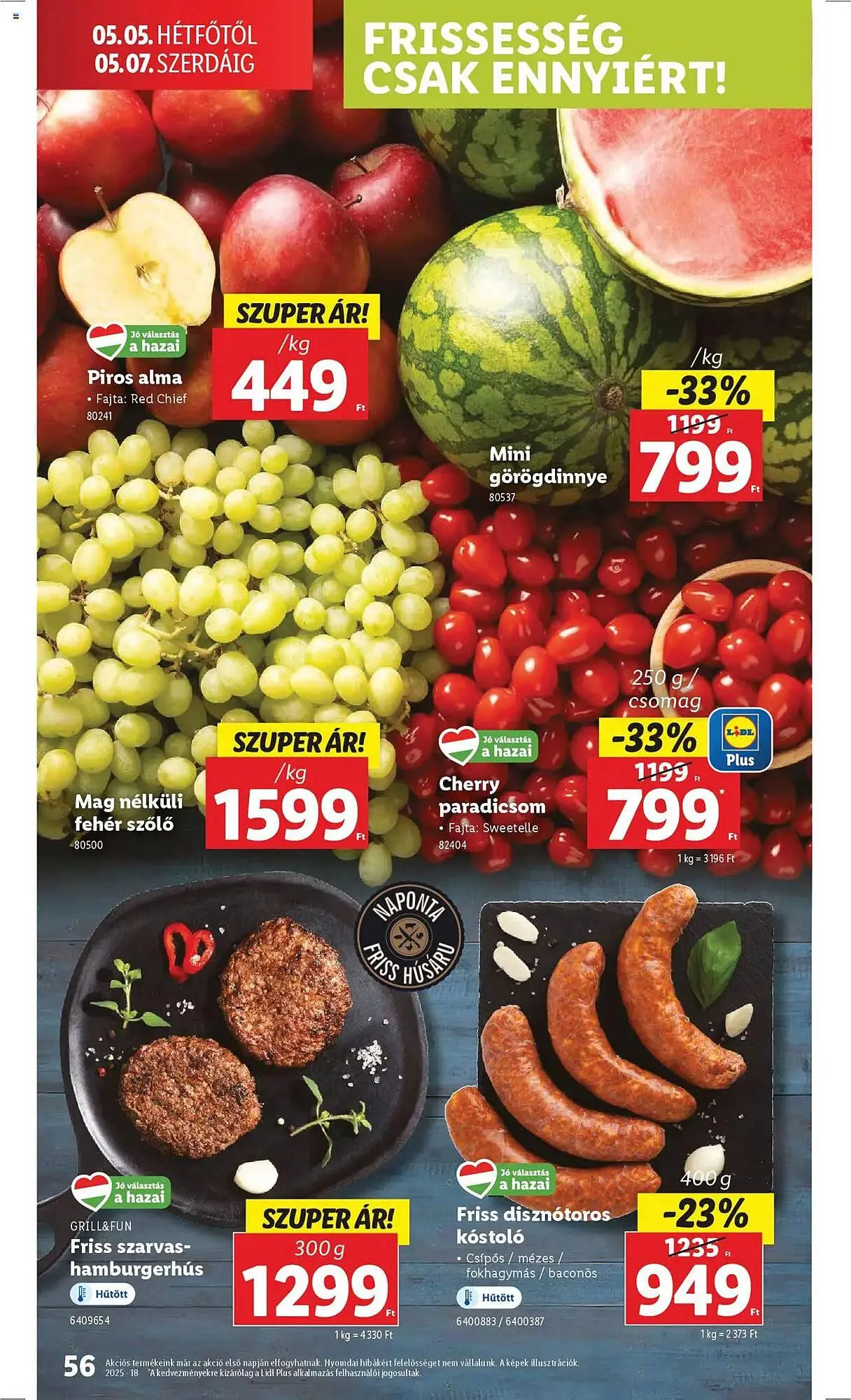 Katalógus Lidl akciós újság április 30.-tól május 7.-ig 2025. - Oldal 56